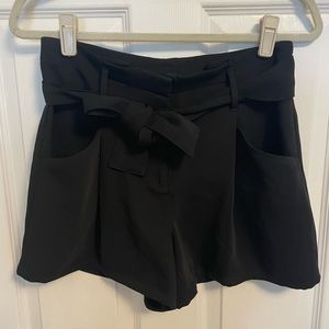 Ann Taylor Black High-waisted Shorts